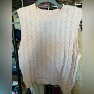 Light pink A&F sweater vest sz L